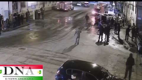 В Сухуми горел автомобиль