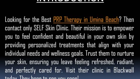Best PRP Therapy in Umina Beach