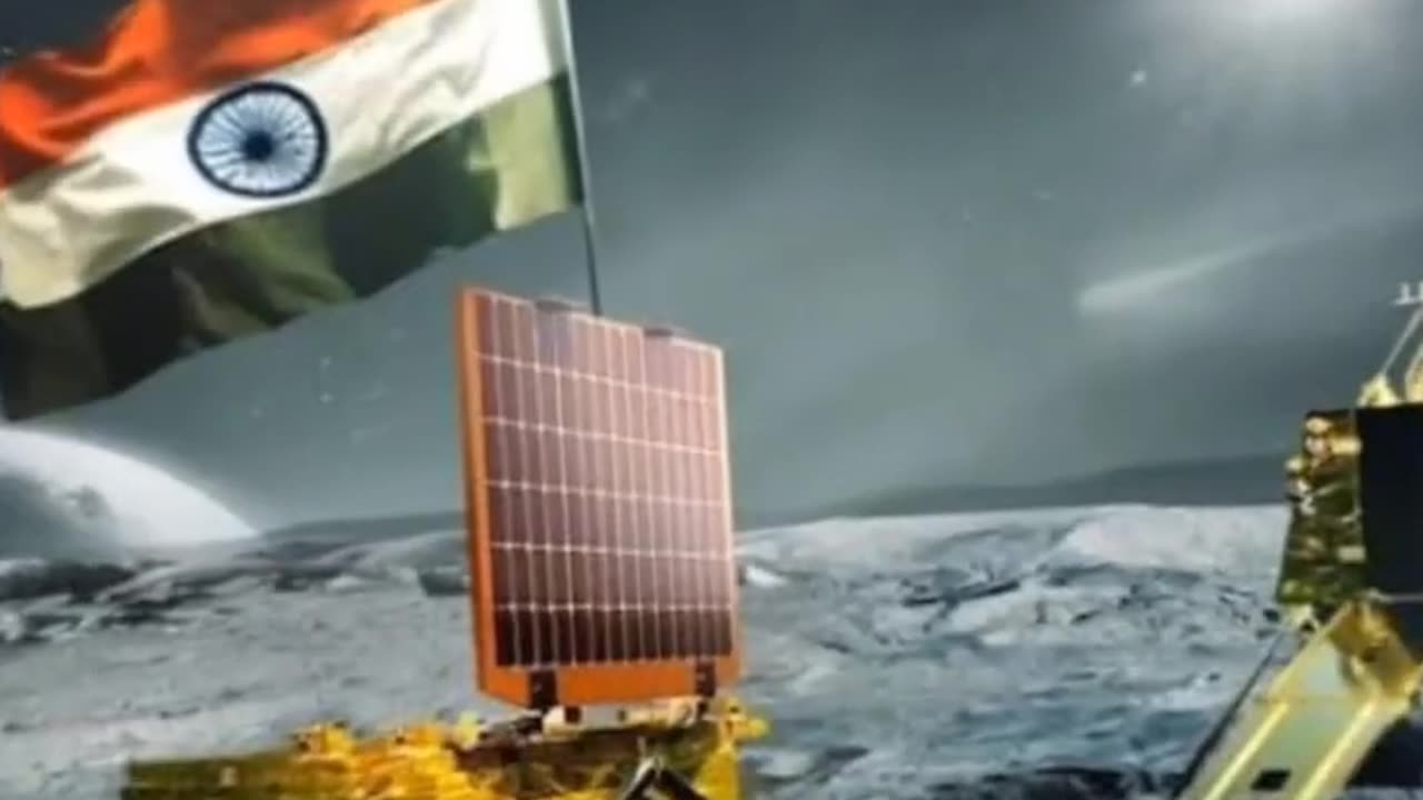 Indian #chandrayaan3 successfully landed on Lunar surface