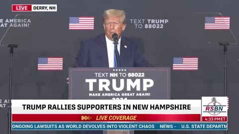 Donald Trump speech,Trump back