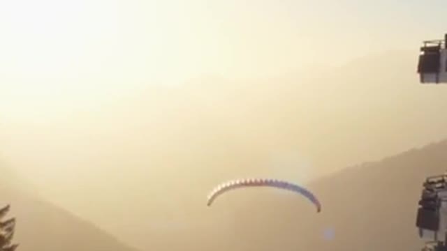 Extreme flight on a parachute wing