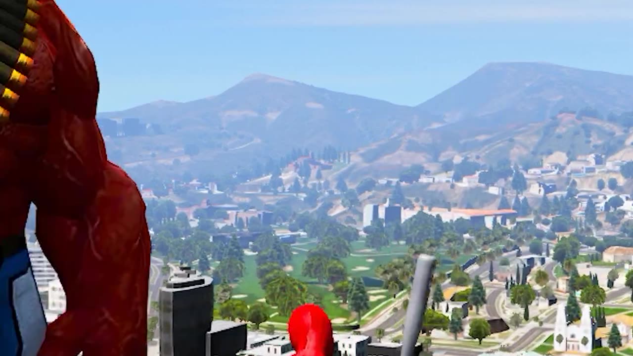 GTA 5 Water Ragdolls Spider Man vs Hulk and Minions Jumps 😮 #shorts