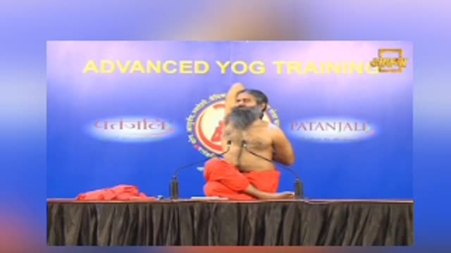 Yoga guru Baba Ramdev/yoga for frozen shoulder