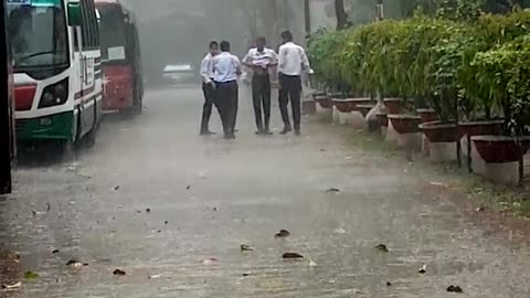 Rainy day enjoy