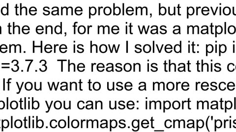 39matplotlib39 has no attribute 39cm39 when deploying an app