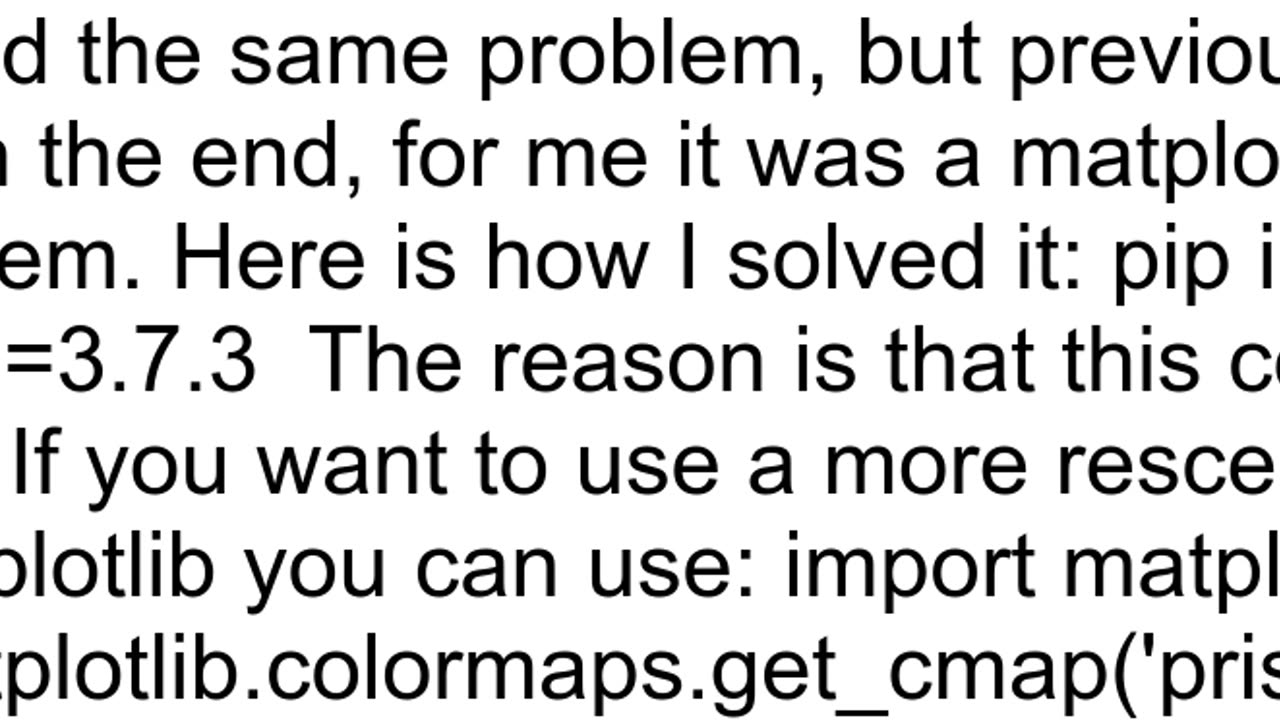 39matplotlib39 has no attribute 39cm39 when deploying an app