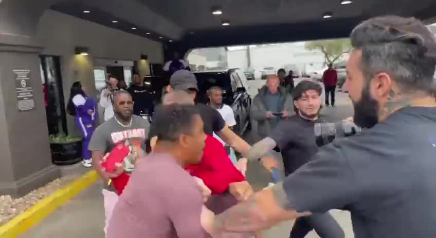 Dillon Danis gets in to brawl with Anthony Taylor and his crew