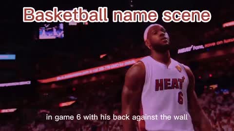 Basketball name scene