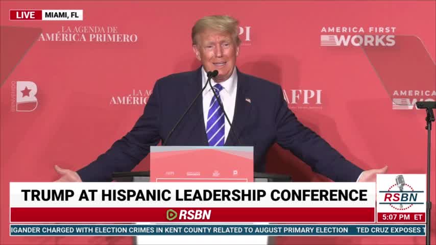 President Donald J. Trump Speech at Hispanic Leadership Conference in Miami, FL.