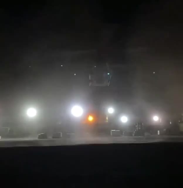 JUST IN - U.S. Army begins evacuations. Boeing CH-47 Chinook lands at Kabul airport.