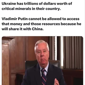 So it’s no longer a fight over oil it’s a fight over minerals