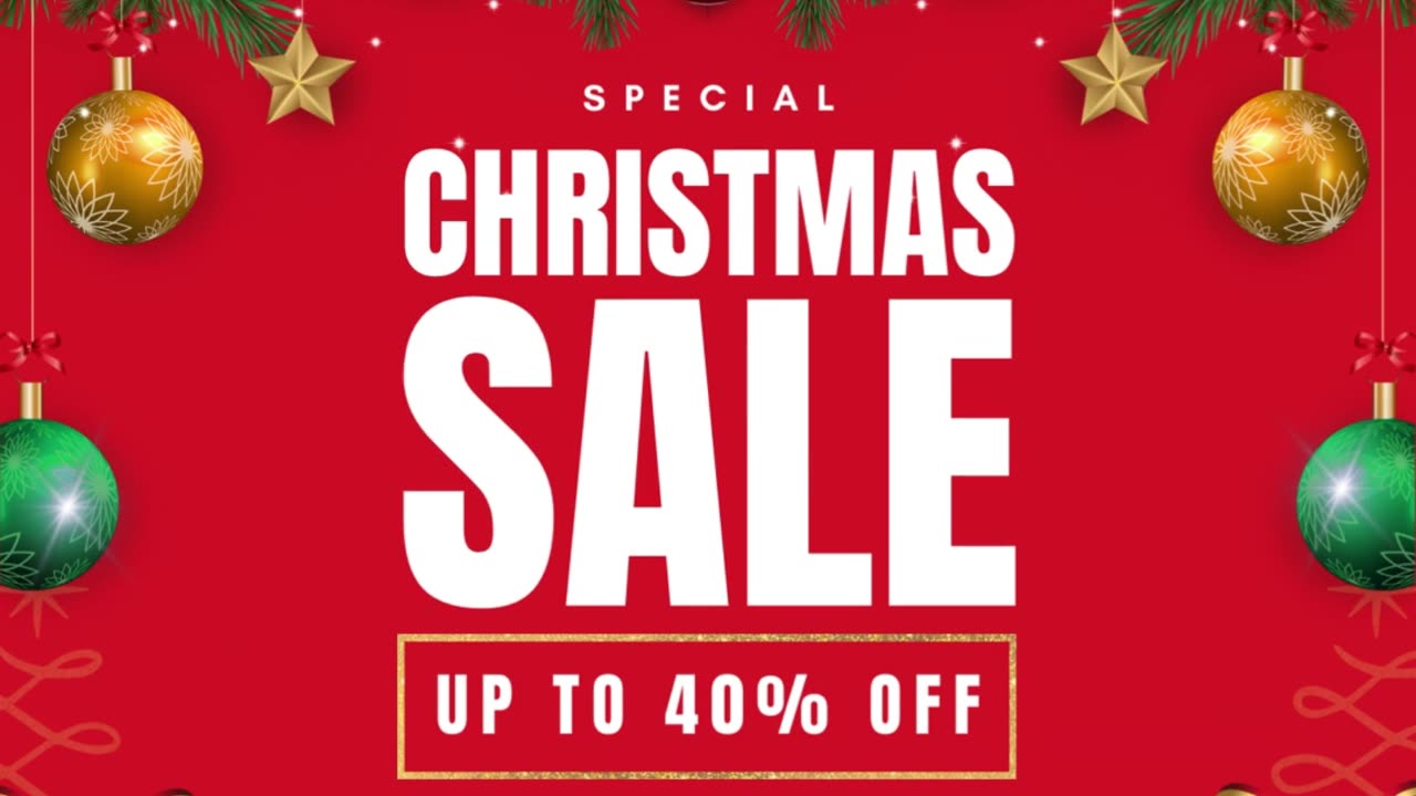 Christmas Sale! Up To 40% Off