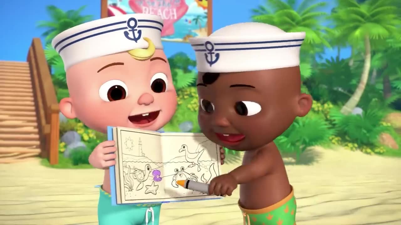 Playdate at the Beach Song | The Sailor Went to Sea | Nursery Rhymes & Kids Songs