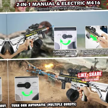 ROHIQA Toy Gel Splatter Ball Blaster