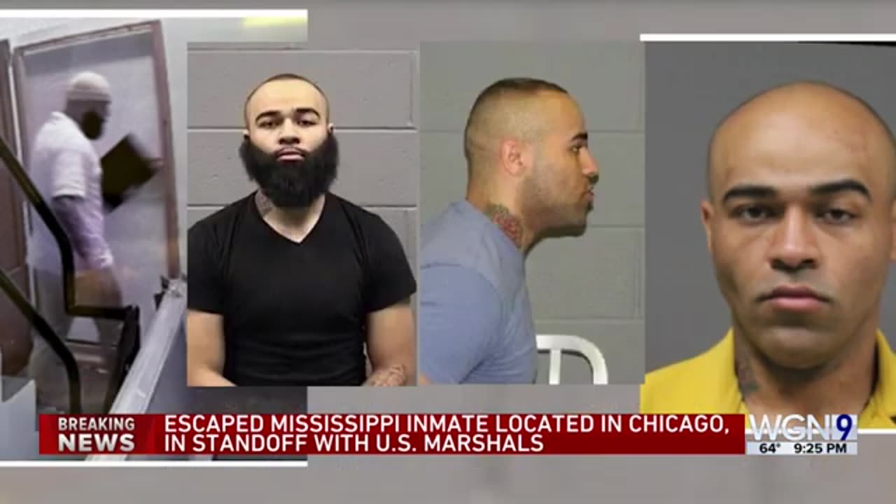 Escaped Mississippi inmate barricaded in Chicago restaurant; in standoff with U.S. Marshals