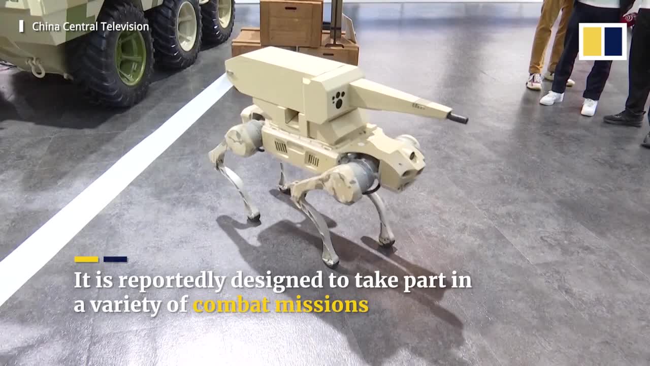 This Chinese-made robot dog is a combat specialist