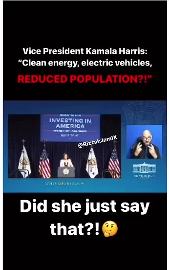 Yup She Said to Reduce Population