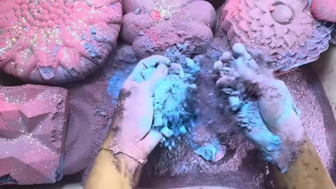 40+ Reformed Vibrant Color Gym Chalk ASMR Oddly Satisfying