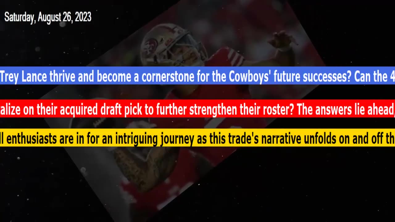 Evaluating the Bold Trade: Trey Lance's Shift from 49ers to Cowboys