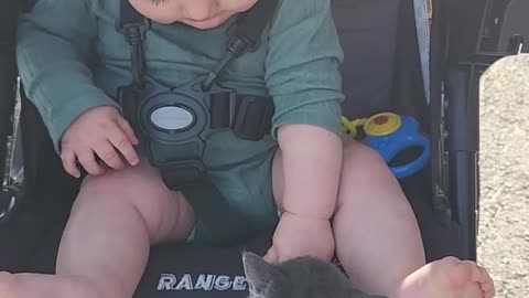 Babies & kitties , is there anything cuter ?