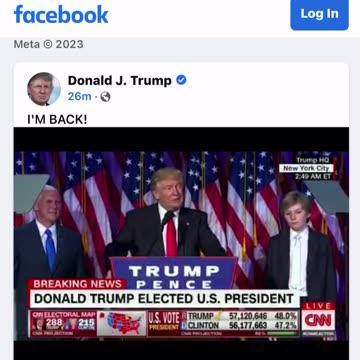 Trump posted on Facebook