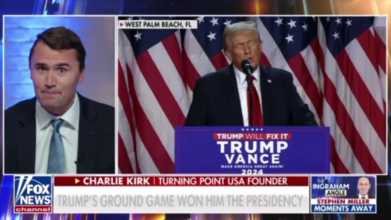 Bravo Charlie Kirk! The ground game that won Trump the presidency!