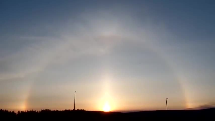 Flat Earth Dome REVEALED in "Sun Dog" Reflection