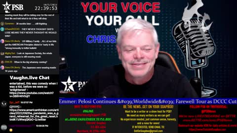 2022-10-01 22:00 EDT - Your Voice, Your Call: with Chris Moore