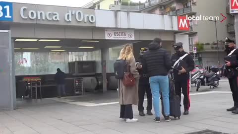 2 - Green Passes Being actively checked in the Streets of Italy