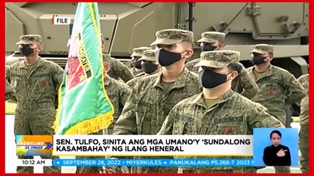 Sen. Tulfo, sinita ang mga umano'y 'sundalong kasambahay'ng ilang heneral