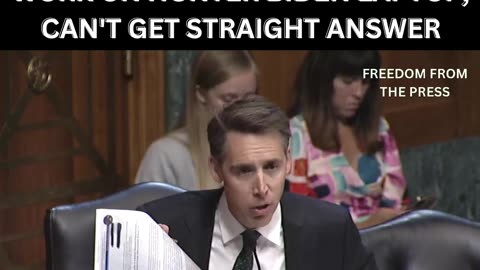Josh Hawley wants ANSWERS about the Laptop!