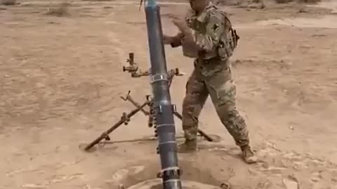 Mortar fire in slow motion