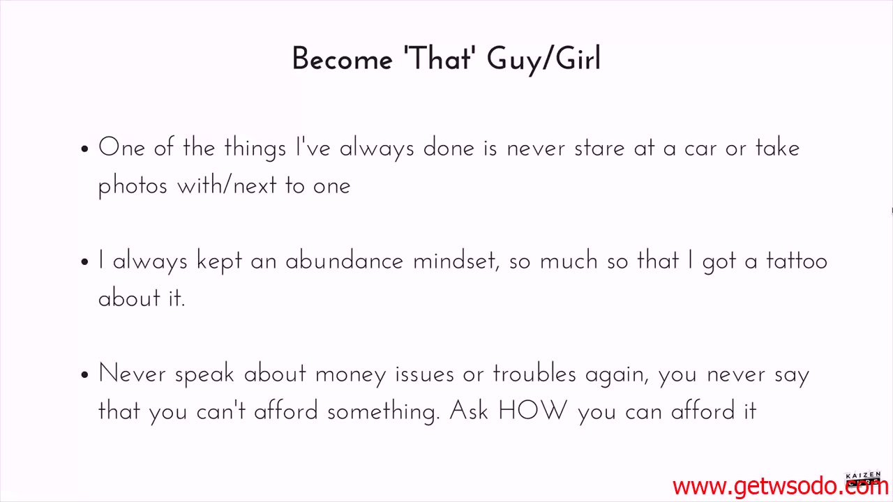 Iman Gadzhi: Kaizen Cure 06 - You Get What You Think You Deserve