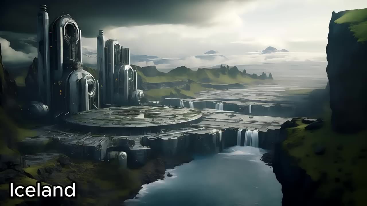 Ai Created How Countries will look in 2500