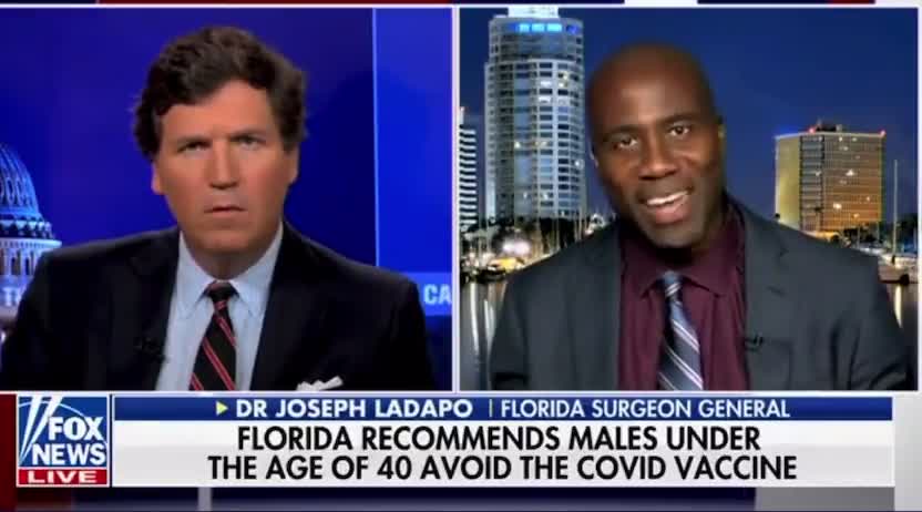 Florida Surgeon General - Males under 40 should avoid Covid Vaccine