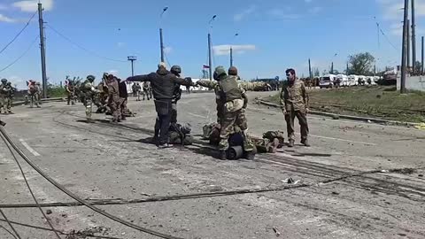 A new video of the surrender of Azov's militants from Azovstal.