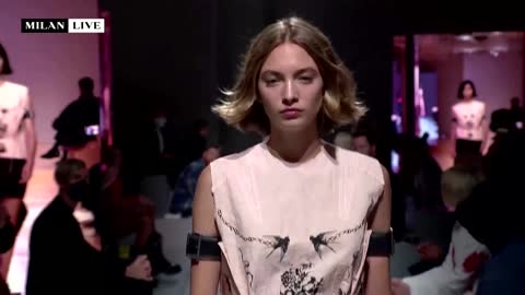 Prada strips down traditional evening dress