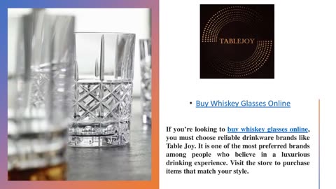 Buy Whiskey Glasses Online