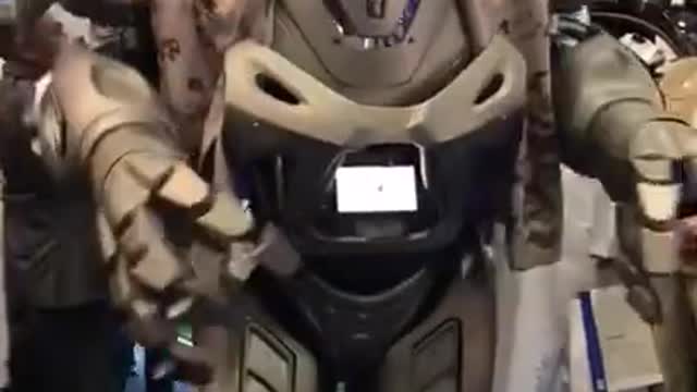 Titan Robot in the UAE at Defence Show at IDEX 2019
