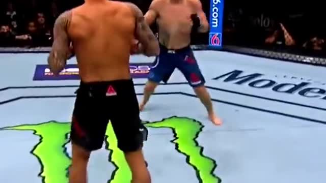 Dustin Porier's Boxing is too much for Justin Gaethje UFC #shorts