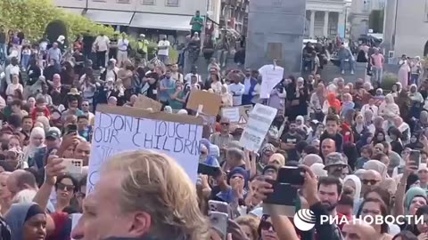 🇧🇪 About 1,500 demonstrators rallied in the centre of Brussels