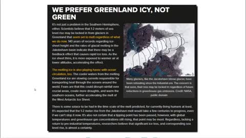WE PREFER GREENLAND ICY, NOT GREEN