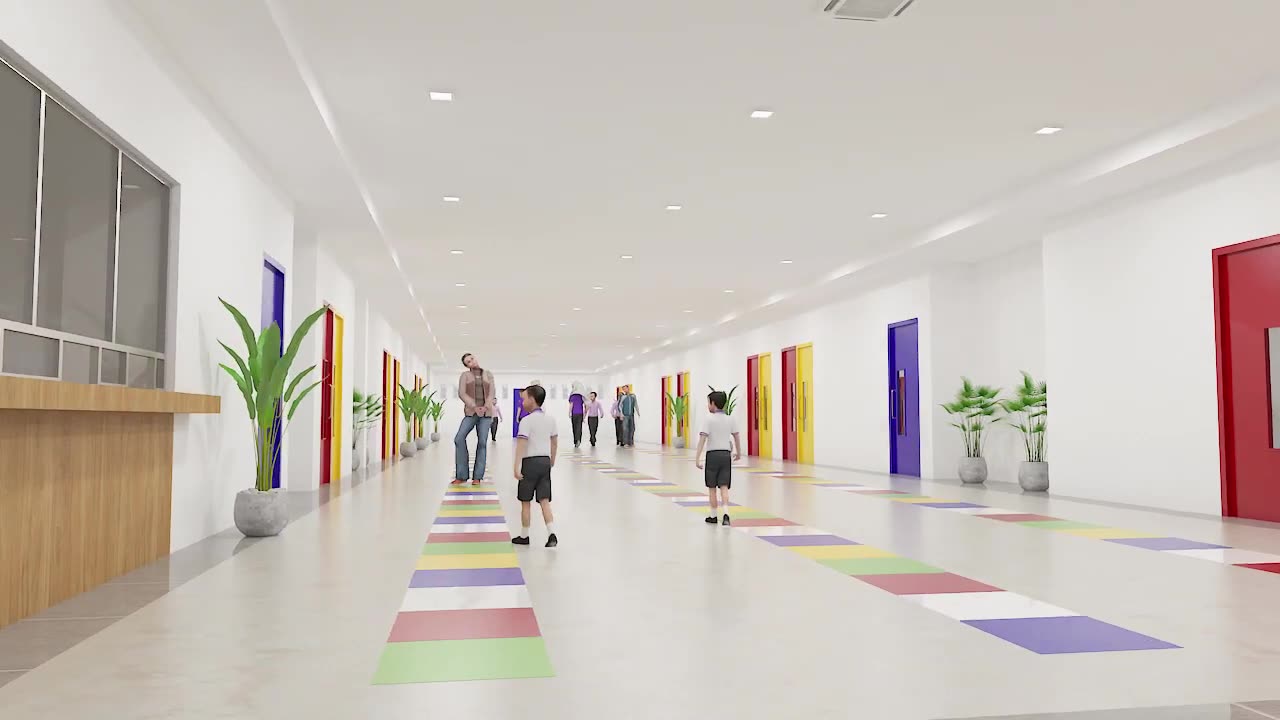 3D Architectural Walkthrough Animation For International School