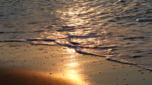 On the quiet beach of the sea