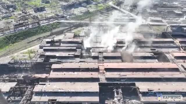 AIR BOMB STRIKE ON AZOVSTALL