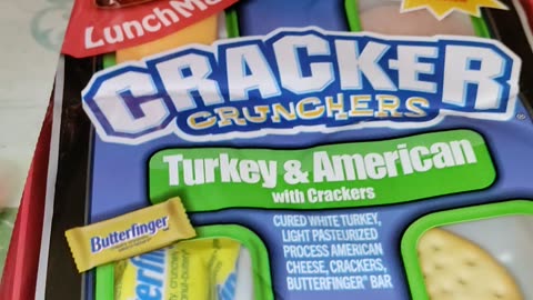 Eating Armour Lunchmakers Crackers Crunchers, Turkey & American With Crackers, Dbn, MI, 8/17/23
