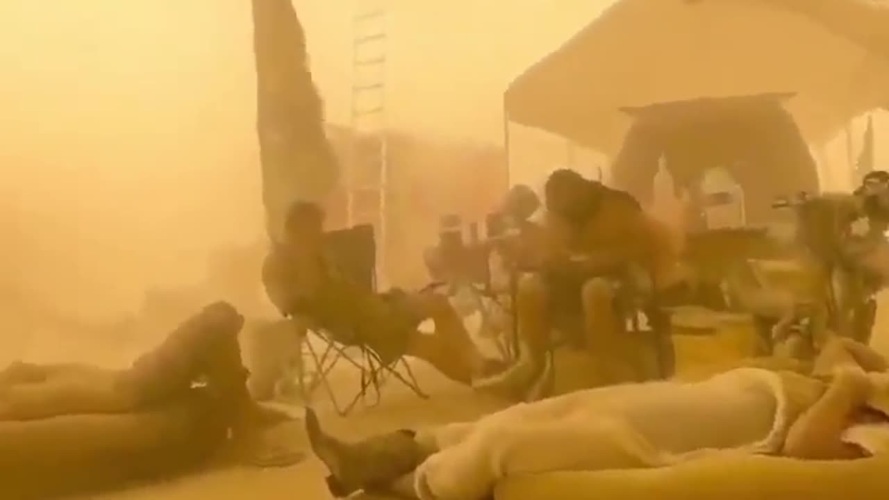 Burning Man latest update, the sandstorms are now raging hard