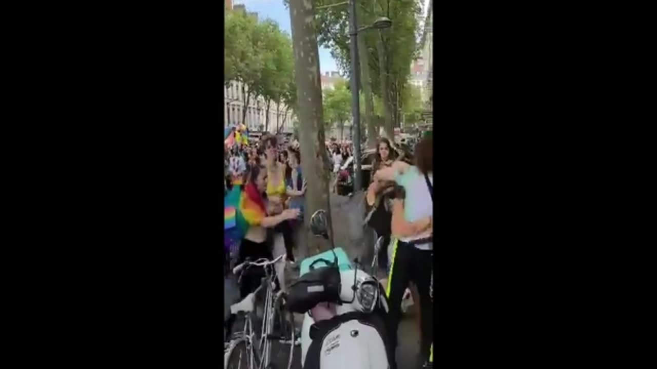 Shameful fight at homosexual event in France