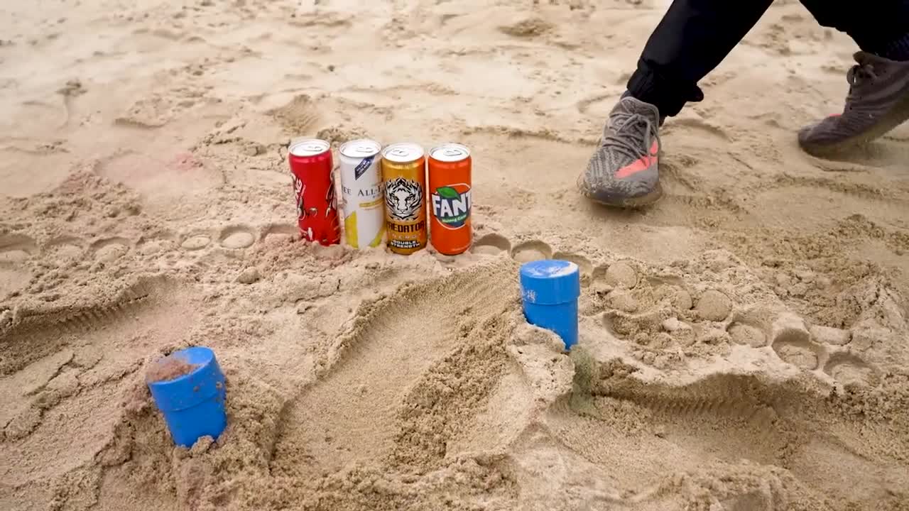 Big Underground Volcanic Eruption from Coca-Cola, Mtn Dew, Monster, Fanta, 7up, Mirinda and Mentos9