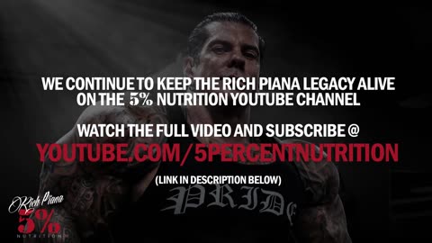 RICH PIANA TRIBUTE OFFICIAL 1 YEAR MEMORIAL 